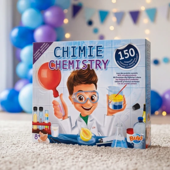 Chemické laboratórium je experimentálna súprava pre malých vedcov. 