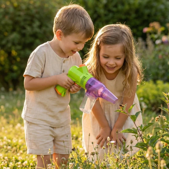 Jednoduchý na použitie: Detský hmyzí vysávač s uzatvárateľnou nádobkou