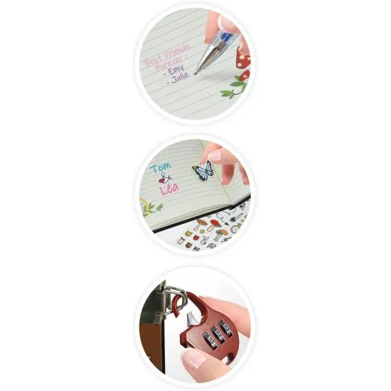 Tajný zápisník so zámkom