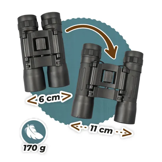 Kompaktný ďalekohľad BUKI 10x25 mm na pozorovanie prírody a zvierat