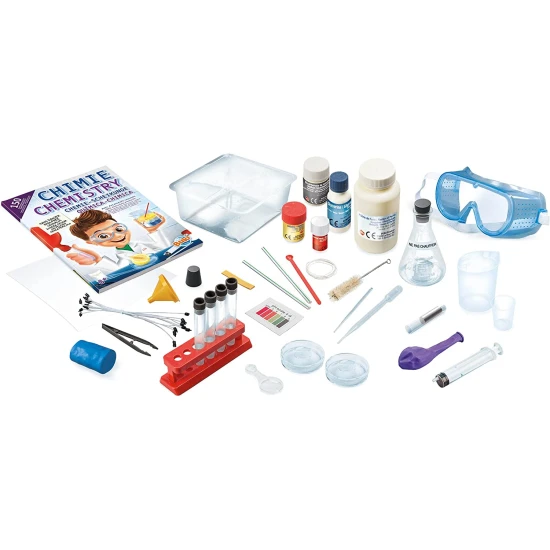 Chemické laboratórium je experimentálna súprava pre malých vedcov. 