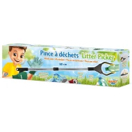 Zberač na odpadky s rukavicami