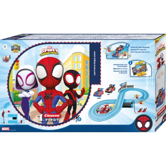 Autodráha Carrera FIRST Spidey Web Spin 2,4 m – Carrera GCO1035
