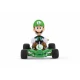 RC motorka Carrera Luigi s postavičkou z Nintendo, jazdiaca rýchlosťou 9 km/h.