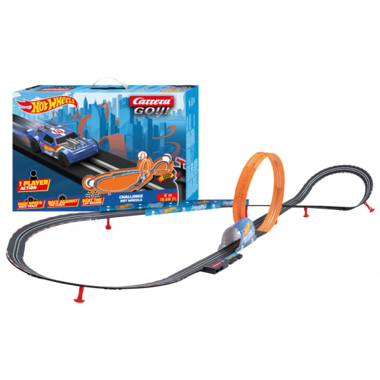 Autodráha Carrera GO Challenger Hot Wheels s autíčkom Night Shifter na 6 m dlhej trati.