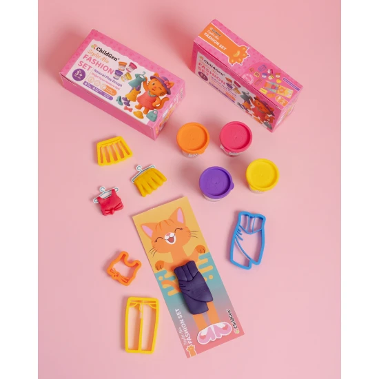 Prírodná plastelína Fashion Paw Pals – kreatívna zábava pre deti od 3 rokov