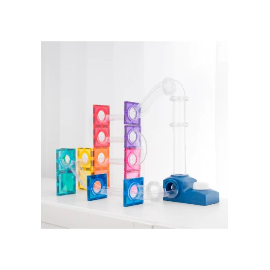 Connetix Magnetická stavebnica Ball Run Launcher Pack 47 dielov