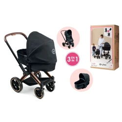 Kočík Cybex Black 3 v 1 pre bábiky 36-42 cm