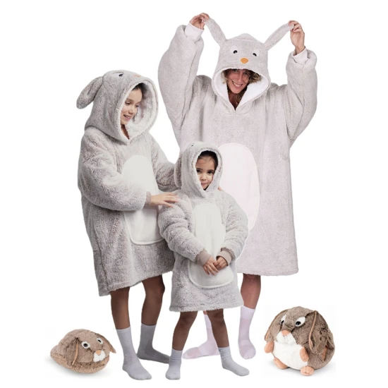 Cozy Noxxiez Mikinová deka Králik 3 - 6 rokov