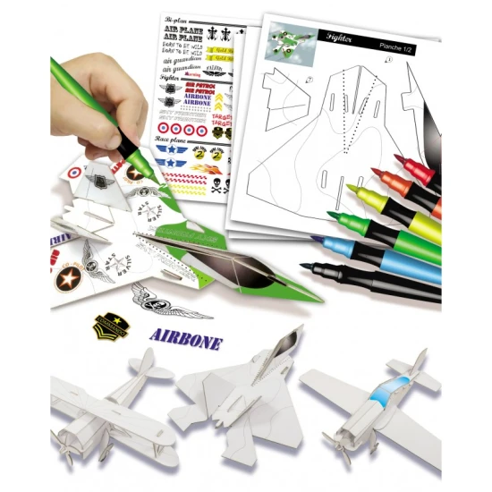 Kreatívna sada pre deti Papierové 3D modely Lietadlá Crea Lign