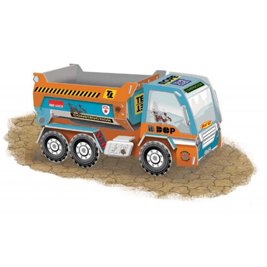 Kreatívna sada pre deti Papierové 3D modely Stavebné autá Crea Lign