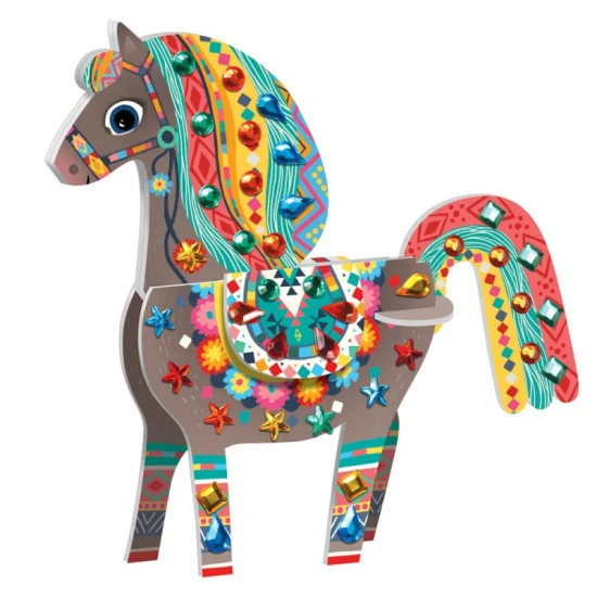 Kreatívna sada pre deti 3D diamantová mozaika Zvieratká v Peru Crea Lign