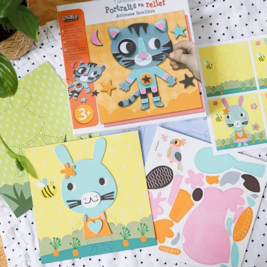 Kreatívna súprava pre deti Penová mozaika Domáce zvieratá Crea Lign