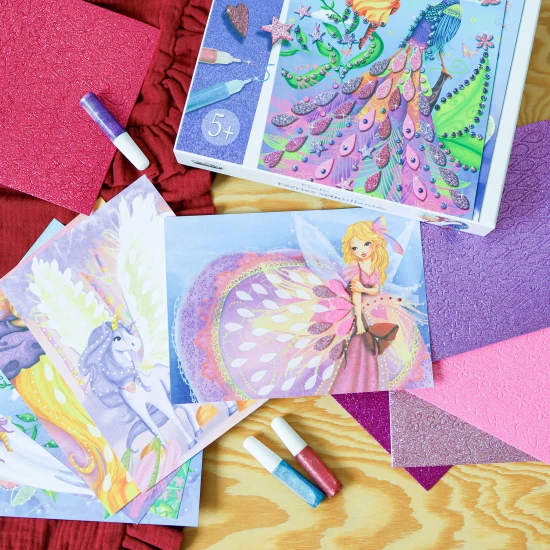 Kreatívna súprava Trblietavá mozaika Svet víl  Crea Lign