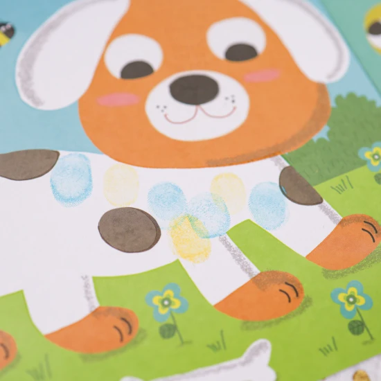 Kreatívna súprava pre deti Prstové farby Domáce zvieratá