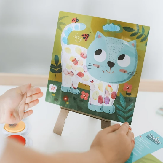 Kreatívna súprava pre deti Prstové farby Domáce zvieratá