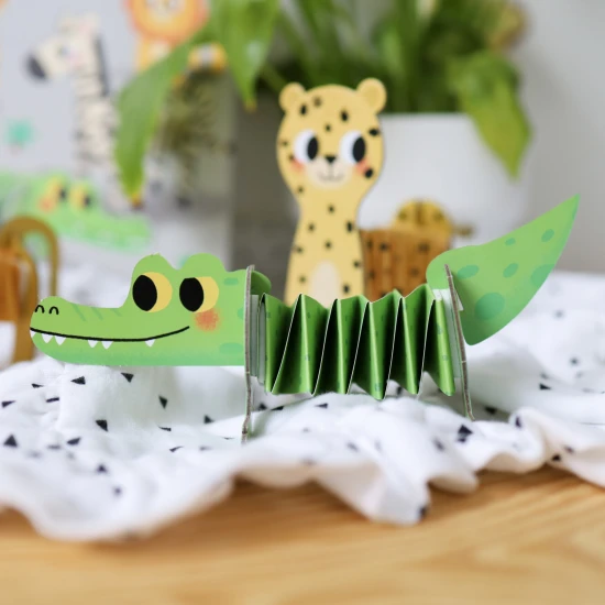 Kreatívna súprava pre deti Tvorenie z papiera Zvieratá Savana Crea Lign