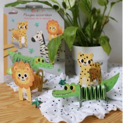 Tvorenie z papiera Zvieratká na savane