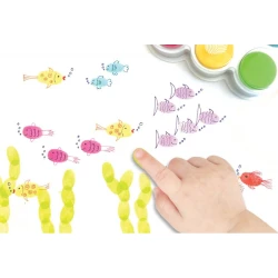 Atramentové podušky na odtlačky prstov 6 ks