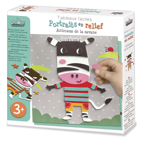 Kreatívna sada Penové obrázky Zvieratá zo savany  Crea Lign
