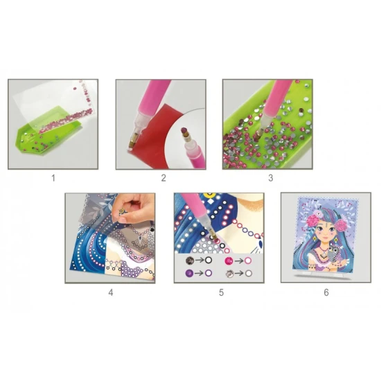 Kreatívna súprava pre deti Diamantové maľovanie Víly Crea Lign