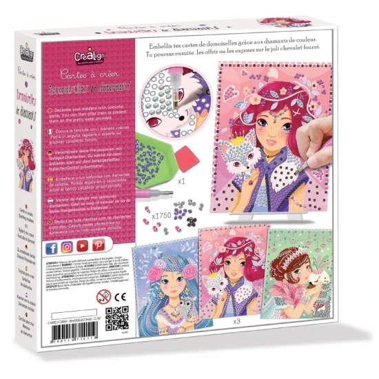 Kreatívna súprava pre deti Diamantové maľovanie Víly Crea Lign