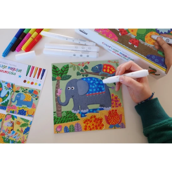 Kreatívna súprava pre deti Kúzelné fixky Zvieratá Crea Lign