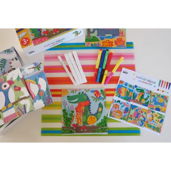 Kreatívna súprava pre deti Kúzelné fixky Zvieratá Crea Lign