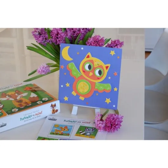 Kreatívna súprava pre deti Penová mozaika Lesné zvieratá Crea Lign