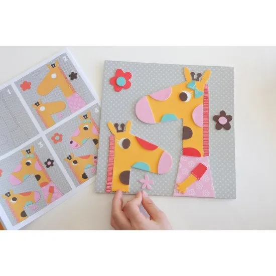 Kreatívna sada Penové obrázky Zvieratá zo savany  Crea Lign