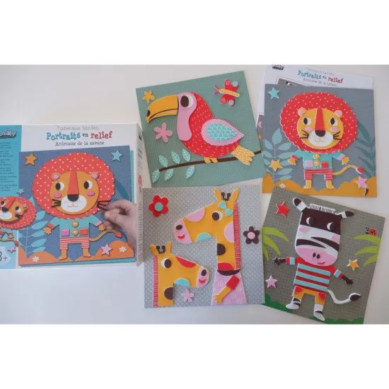 Kreatívna sada Penové obrázky Zvieratá zo savany  Crea Lign