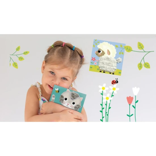 Kreatívna sada pre deti Prevliekacie obrázky Huňaté zvieratká 3+ od Crea Lign.