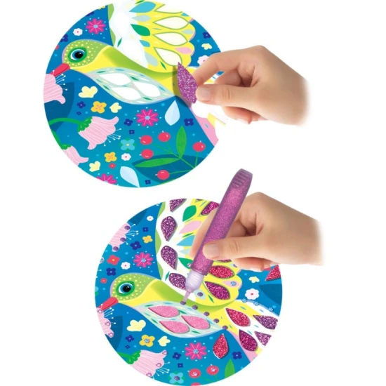 Kreatívna sada Trblietavá mozaika Vtáky  Crea Lign