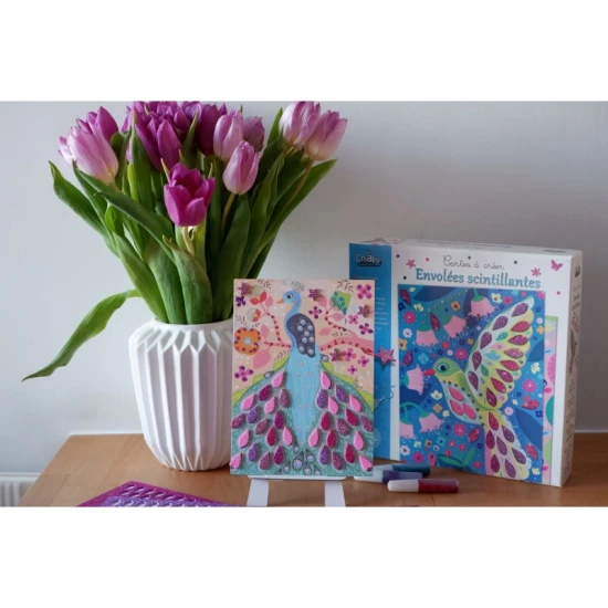 Kreatívna sada Trblietavá mozaika Vtáky  Crea Lign