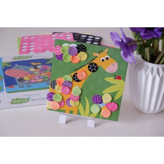 Kreatívna súprava pre deti Tvorenie z filcu Savana Crea Lign