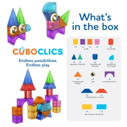 Magnetická stavebnica Cubo Clics Creative Pack 22 ks