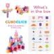 Magnetická stavebnica Cubo Clics Princess set 62 ks