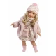 Llorens bábika s mäkkým tkaninovým telom a vláskami – 40 cm, ručne vyrobená v Španielsku