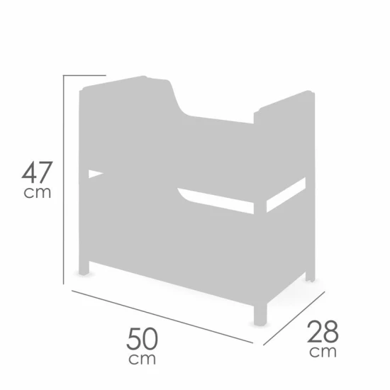 Drevená postieľka pre bábiky 2 v 1 Tulipe DeCuevas s pastelovými farbami a tulipánovým motívom