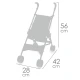 Skladací kočík pre bábiky golfové palice DeCuevas Honey 2026 56 cm