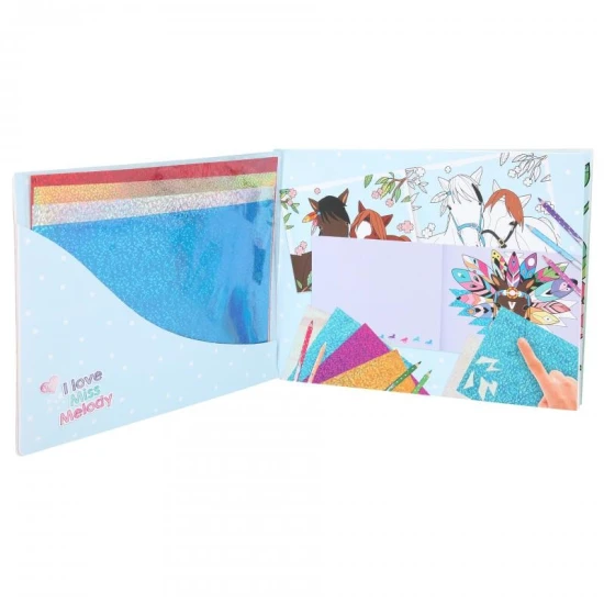 Kreatívne omaľovánky Miss Melody Fancy Foils