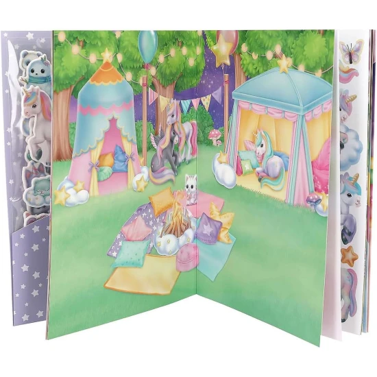 Kreatívny zošit s nálepkami Ylvi Puffy Depesche