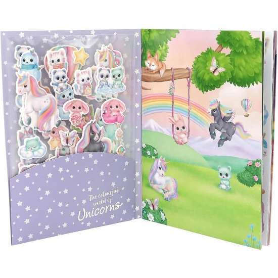 Kreatívny zošit s nálepkami Ylvi Puffy Depesche