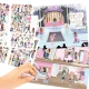 Tvorivý zošit TopModel Stickerworld s 220 nálepkami - Depesche DP-13423