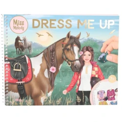 Kreatívna kniha nálepiek Miss Melody Dress Me Up
