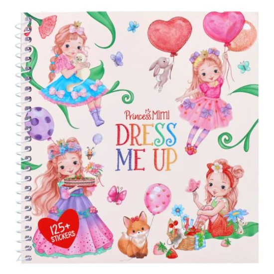 Zošit s nálepkami Princess Mimi Dress Me Up - Depesche DP-14382