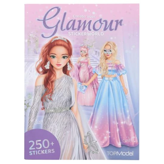 Tvorivý zošit s nálepkami TopModel Glamour - Depesche DP-14383