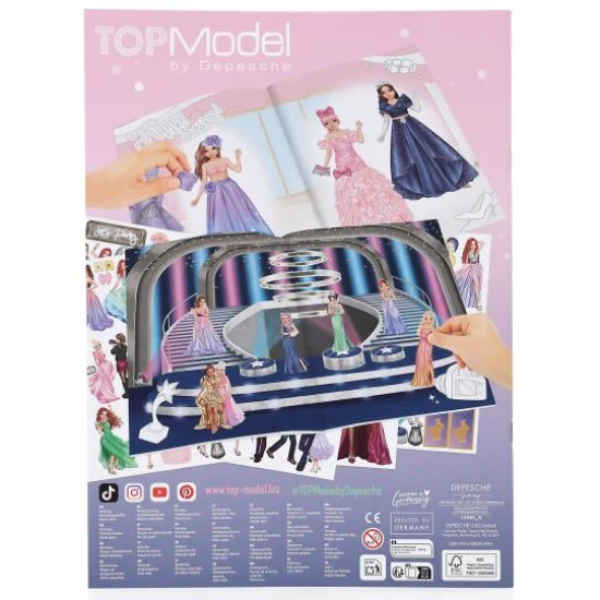 Tvorivý zošit s nálepkami TopModel Glamour - Depesche DP-14383