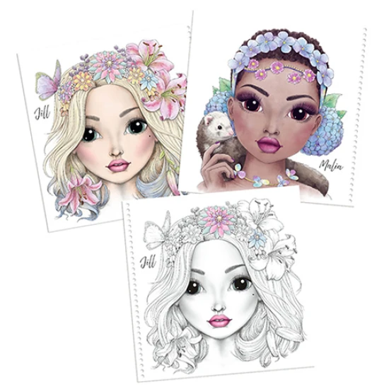 TOPModel Omaľovánky Modelky