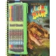 Omaľovánka s pastelkami v obale Dino World - Depesche DP-4010070665791